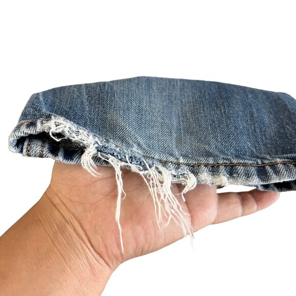 Diesel Mens Medium Wash Waykee Straight Leg Distressed Button Fly Jeans W30 L32 - Picture 8 of 10